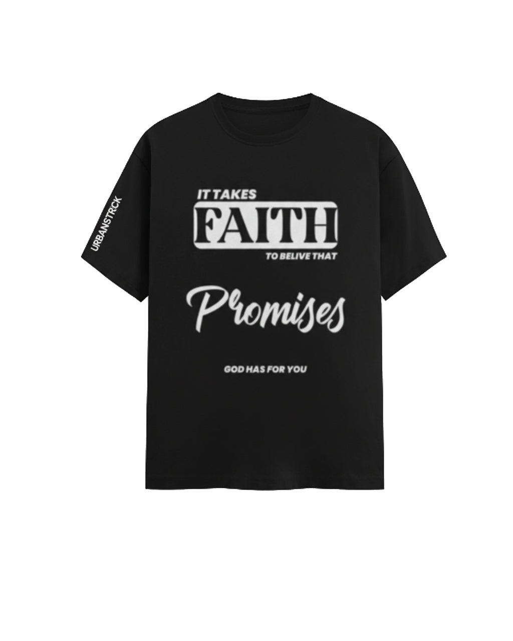 Faith Graphic Streetwear Tee Cotton T-Shirt