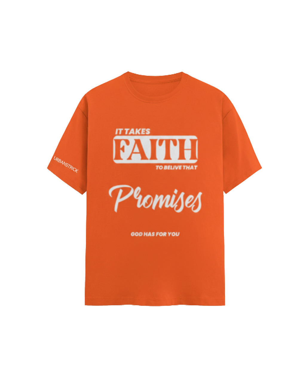 Faith Graphic Streetwear Tee Cotton T-Shirt
