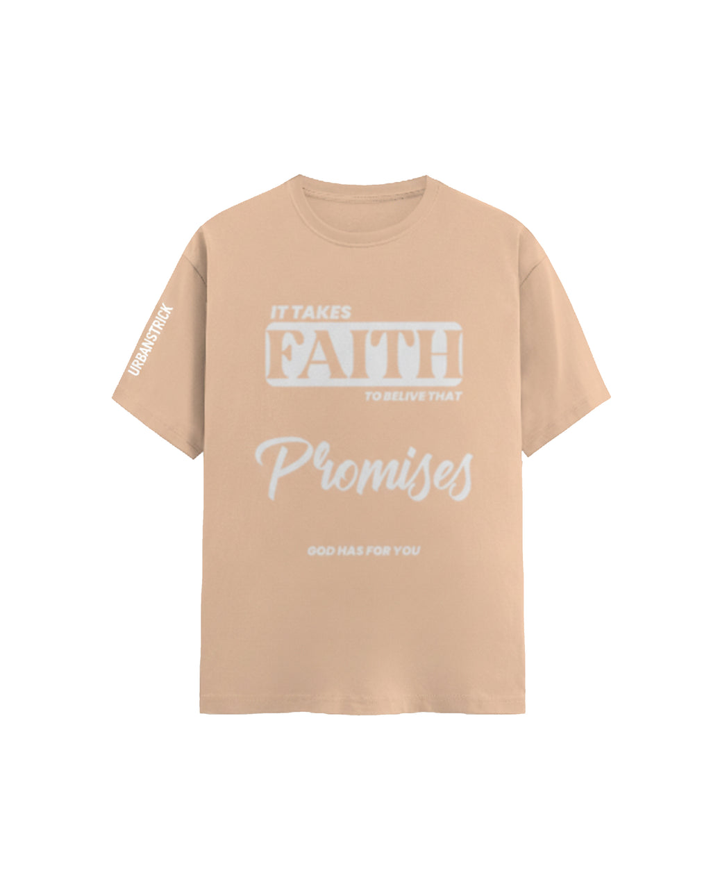 Faith Graphic Streetwear Tee Cotton T-Shirt