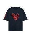 Heart of Urbanstrick Cotton T-Shirt – Premium Oversized Streetwear Graphic Tee for Men & Women