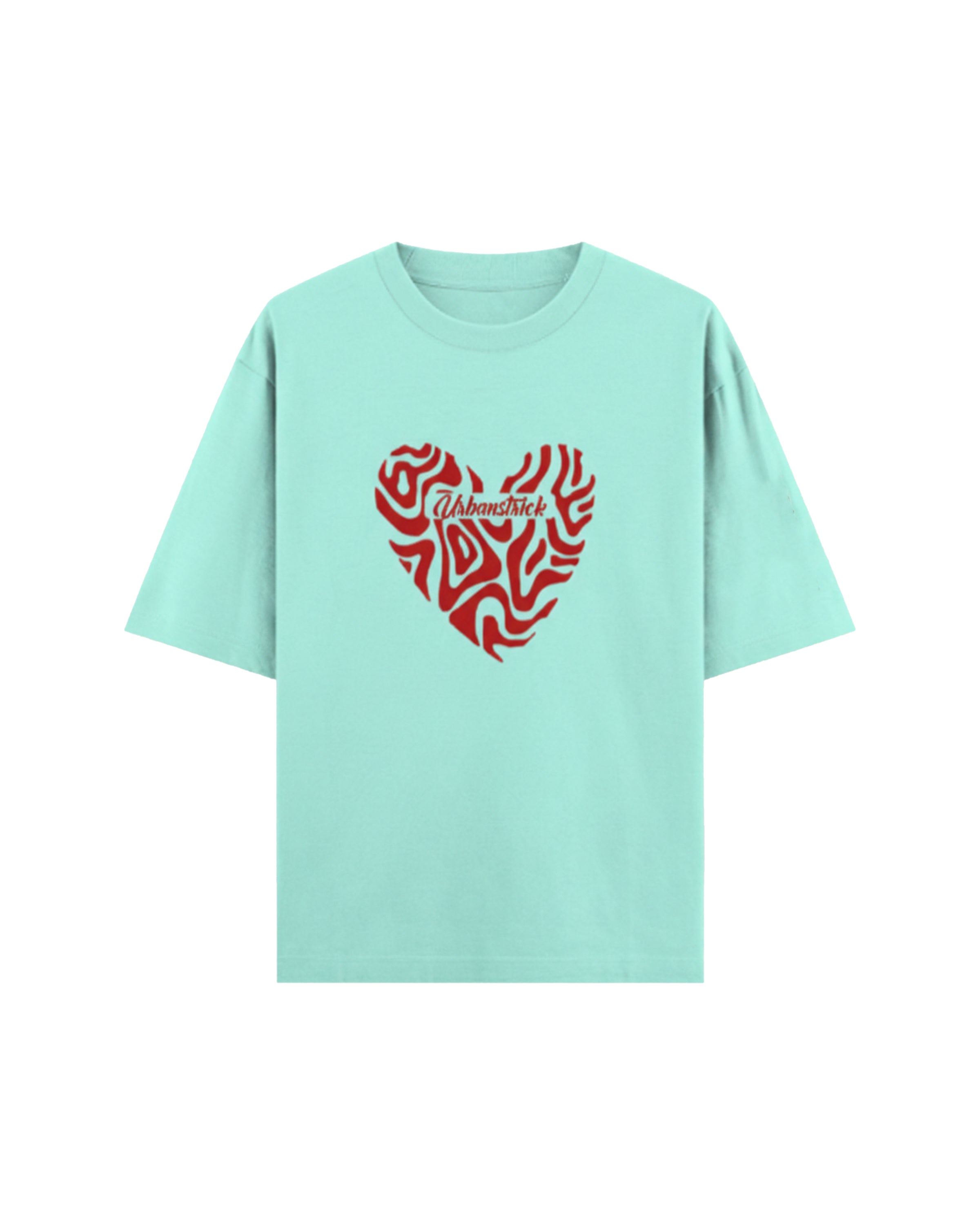 Heart of Urbanstrick Cotton T-Shirt – Premium Oversized Streetwear Graphic Tee for Men & Women